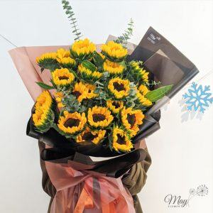 bó hoa hướng dương đẹp siêu to khổng lồ