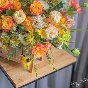 lẵng hoa lộc lá