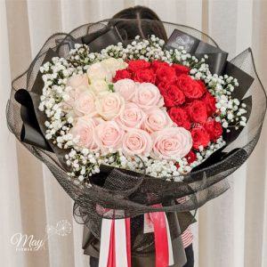 bó hoa hồng đỏ đẹp