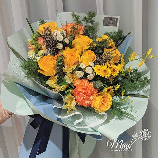 Mau hoa kem loi chuc 20/11: mau cua nang