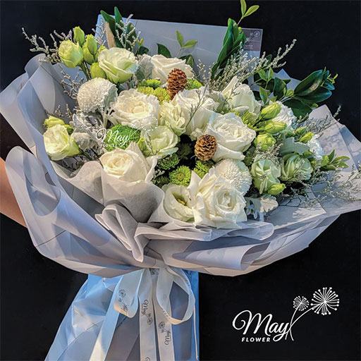 Mau hoa kem loi chuc 20/11: bo hoa gian di