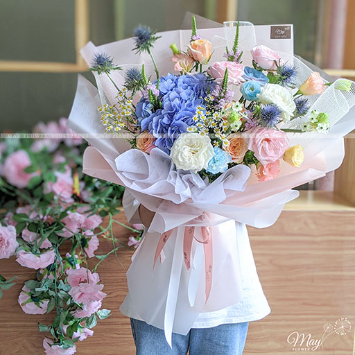 Bó cẩm tú cầu nhập