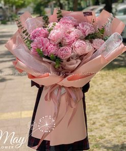 Bó hồng peony