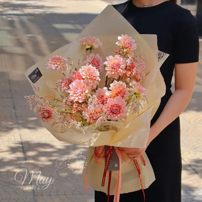 Bó hoa thược dược cao cấp